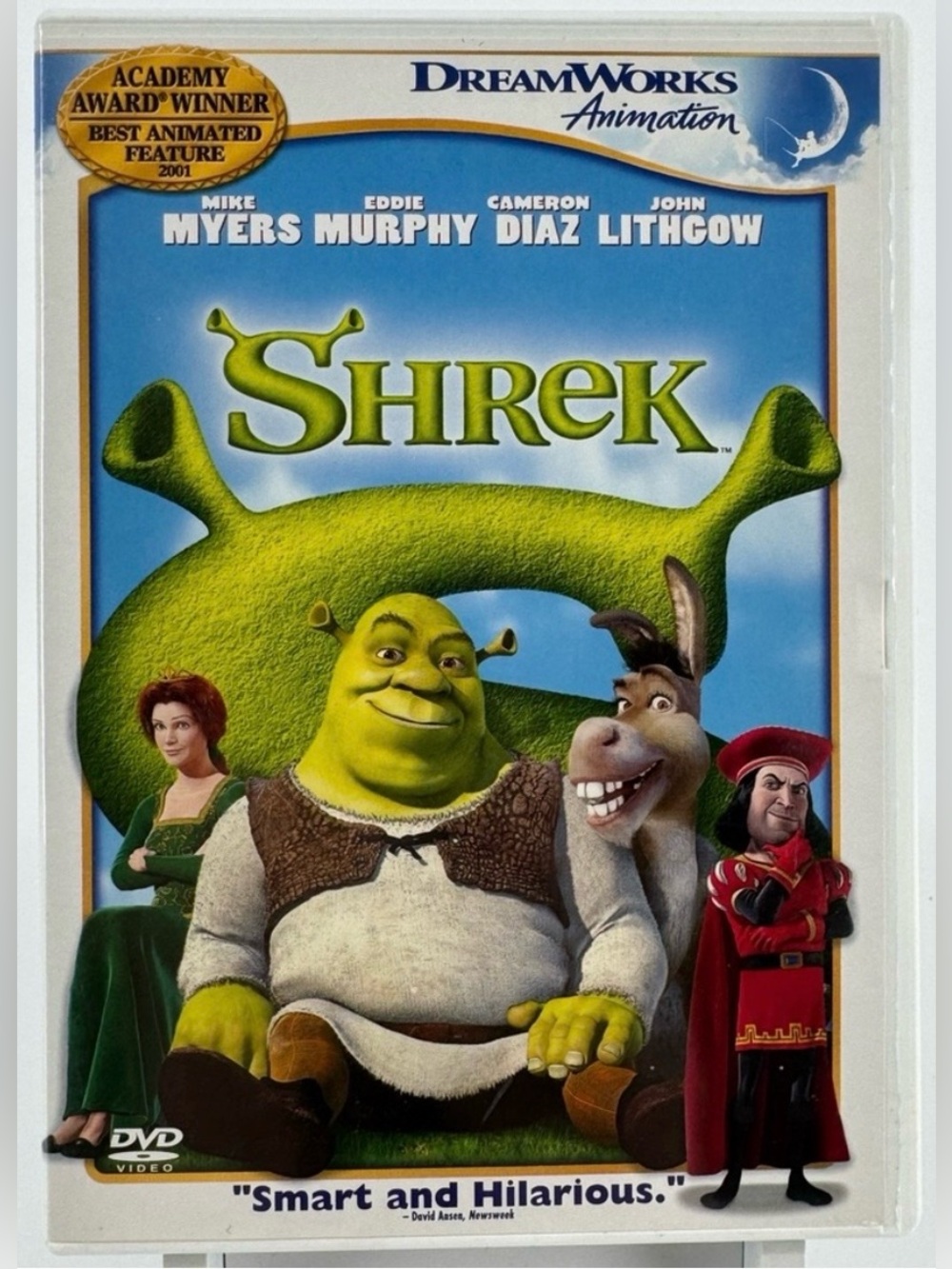 Shrek on DVD.